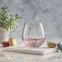 Colorful Stemless Wine S/6