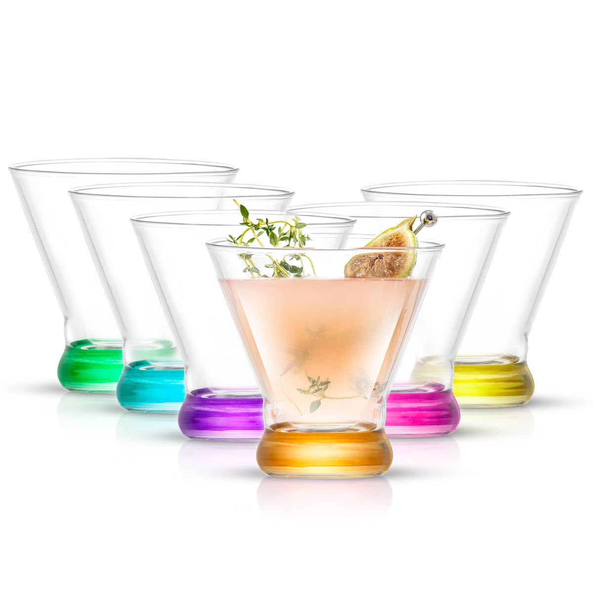 Colorful Stemless Cocktail S/6