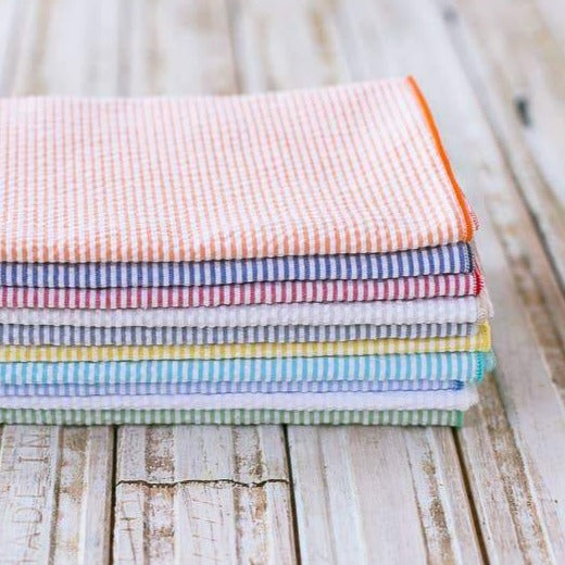 seersucker cotton cocktail napkins