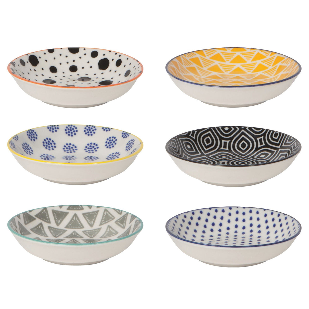Pinch Bowls S/6 Multicolor