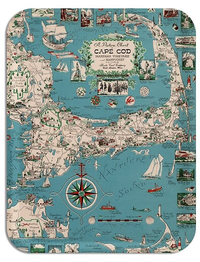 Birch wood Cape Cod 1955 Tray