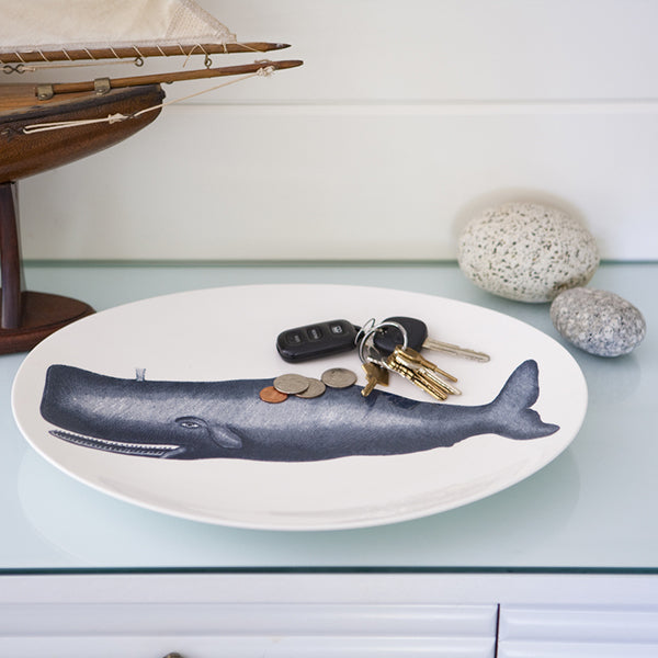 Scrimshaw Oval Moby Platter