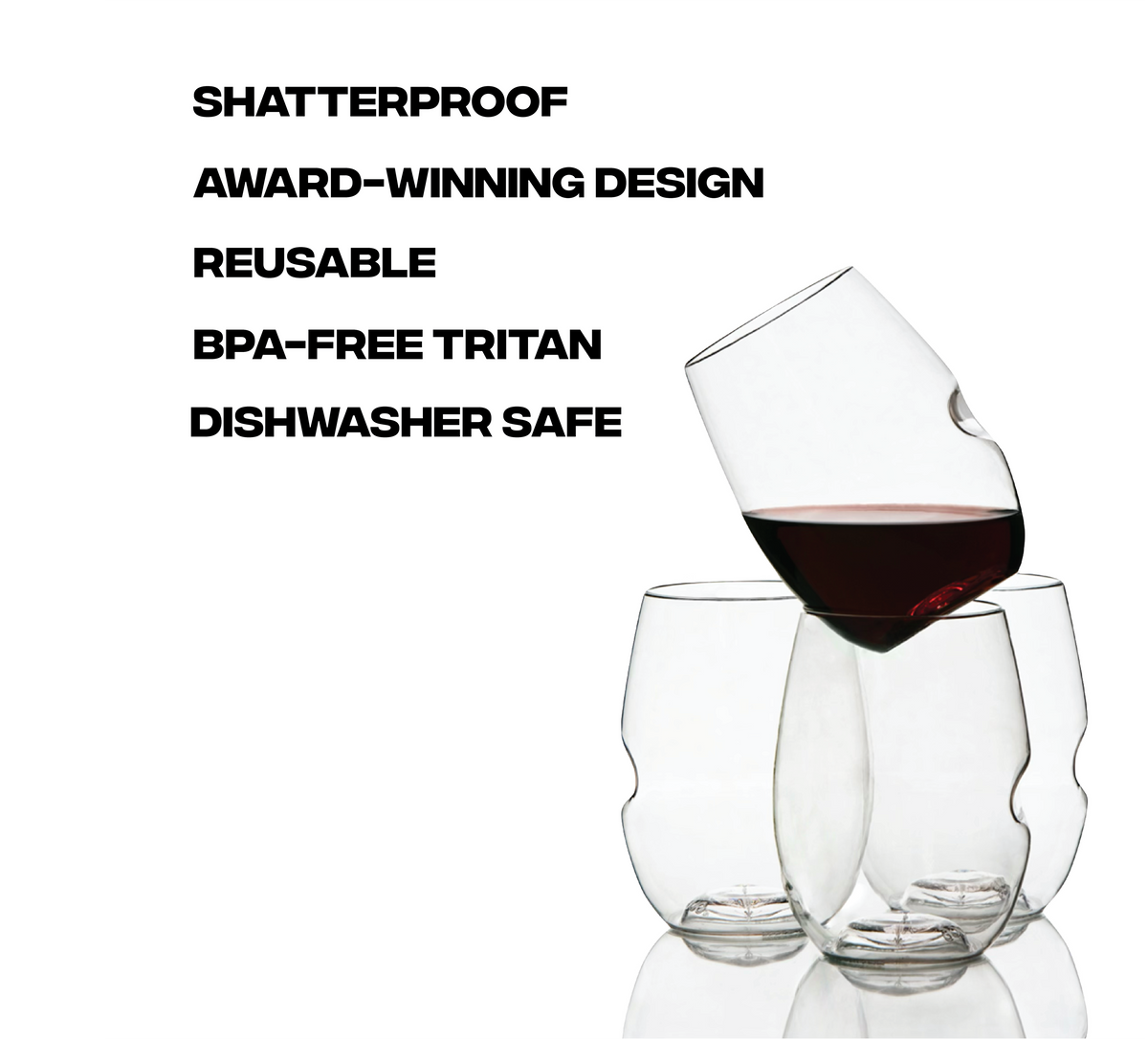 Govino Glasses s/4 DW Safe