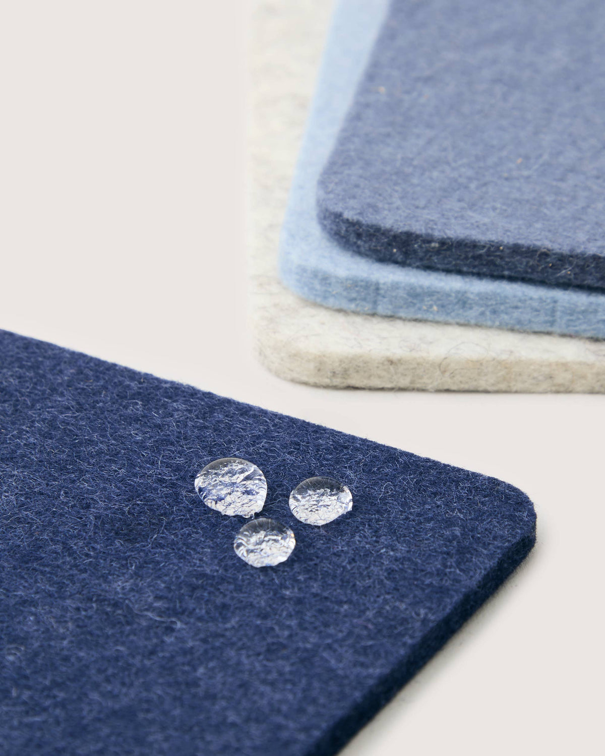 Felt Coasters Mixed Set of 4 Sq