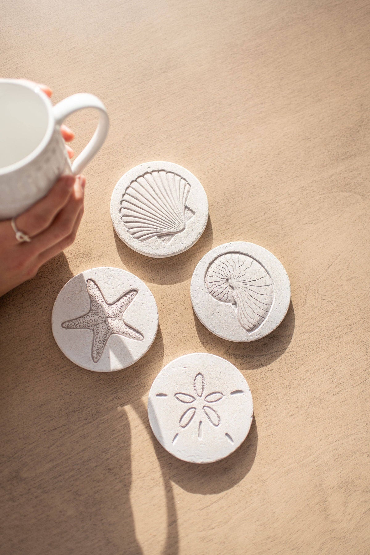 Shoreline Stoneware Coasters