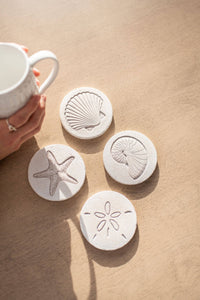 Shoreline Stoneware Coasters