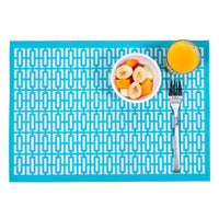Breeze Block Placemat Turq