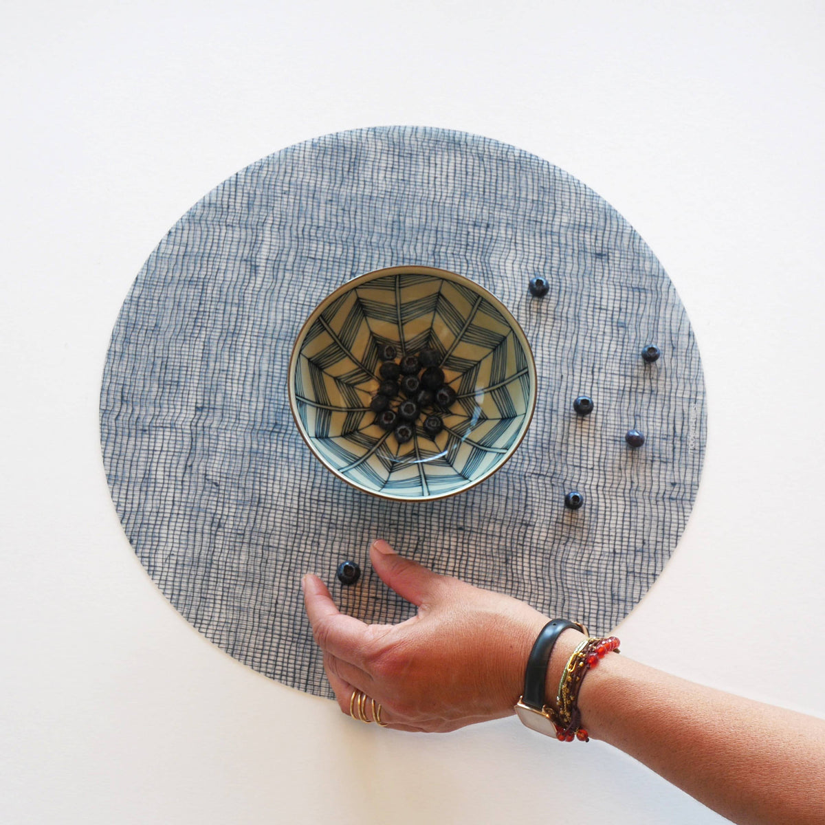 Silicone Linen Placemat Round