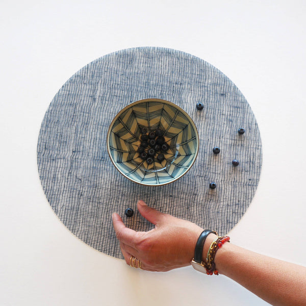Silicone Linen Placemat Round