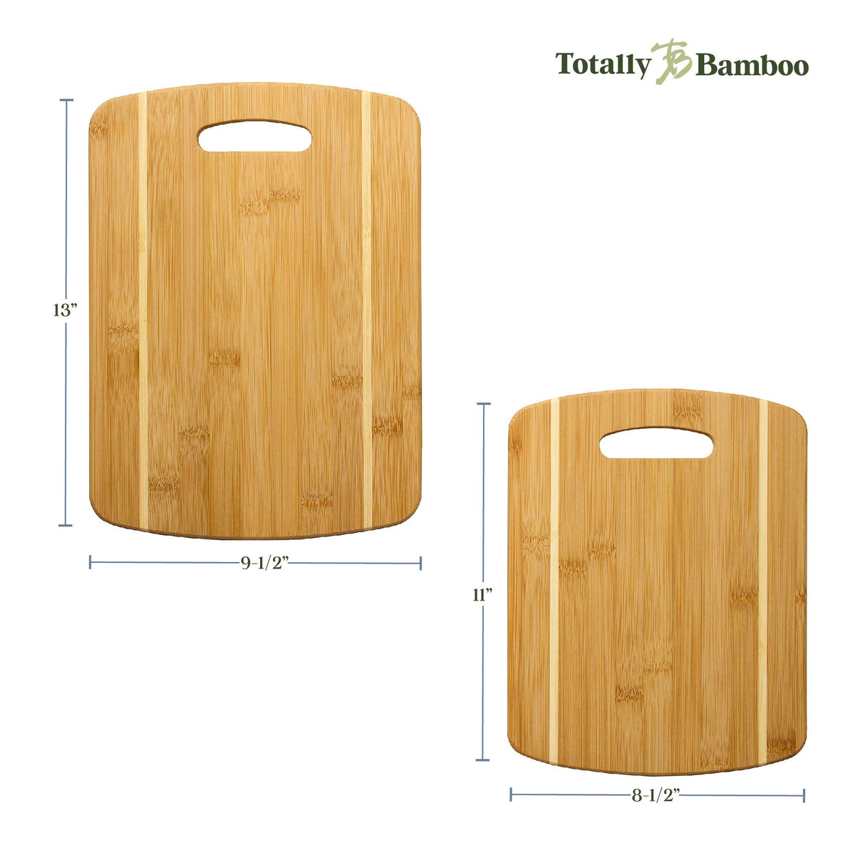 2pc Bamboo Board Set Striped