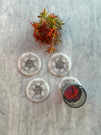 Silicone Coasters Flora