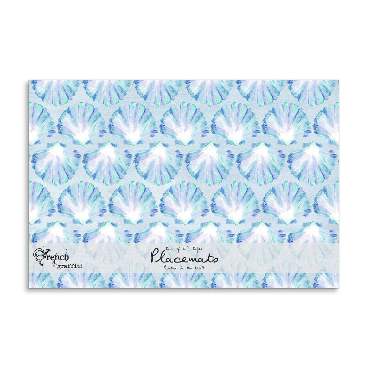 Blue Shells Paper Placemats