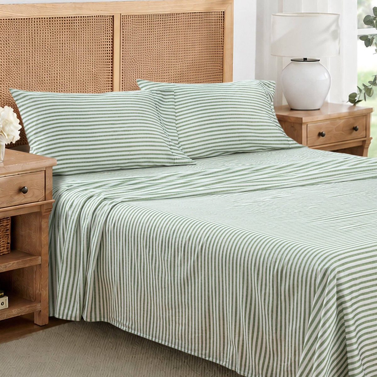 Sateen Sheet Set Martha Stripe