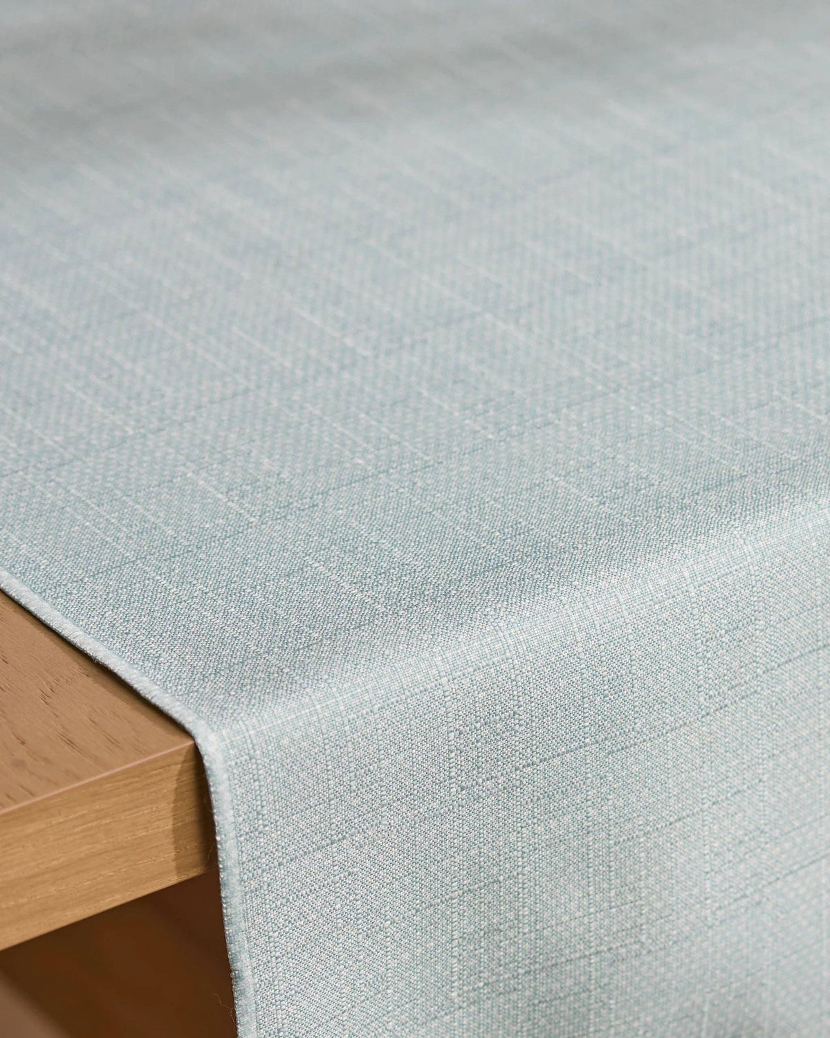 Geometry Table Runner Chambray