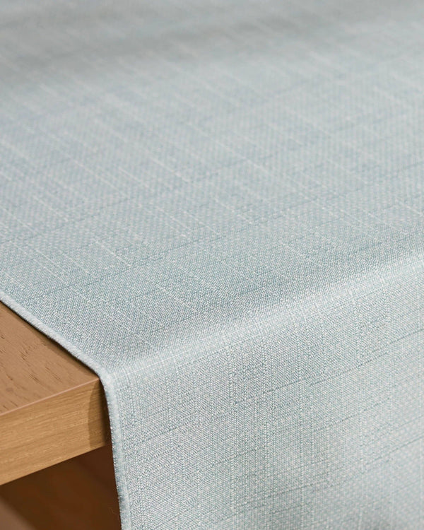 Geometry Table Runner Chambray