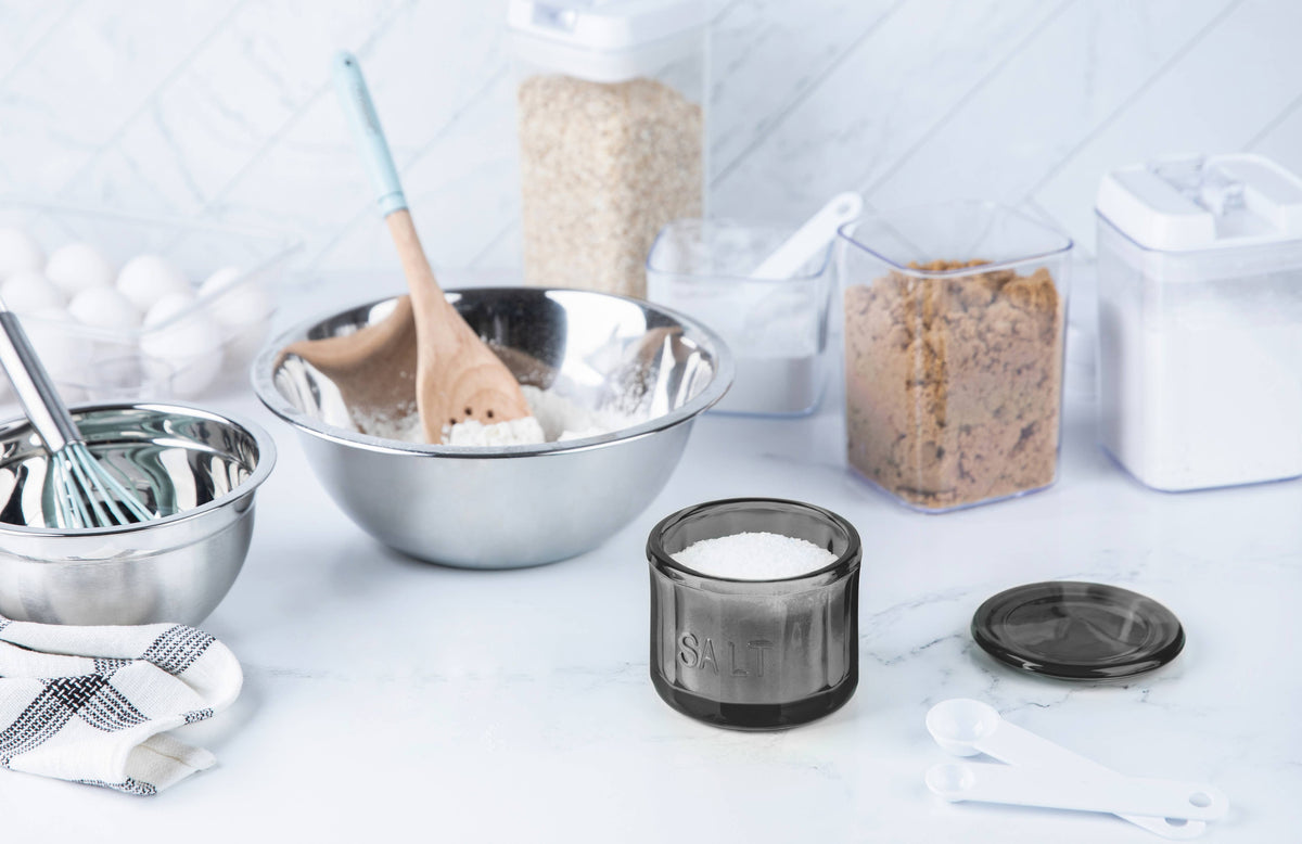 Embossed Salt Cellar & Lid