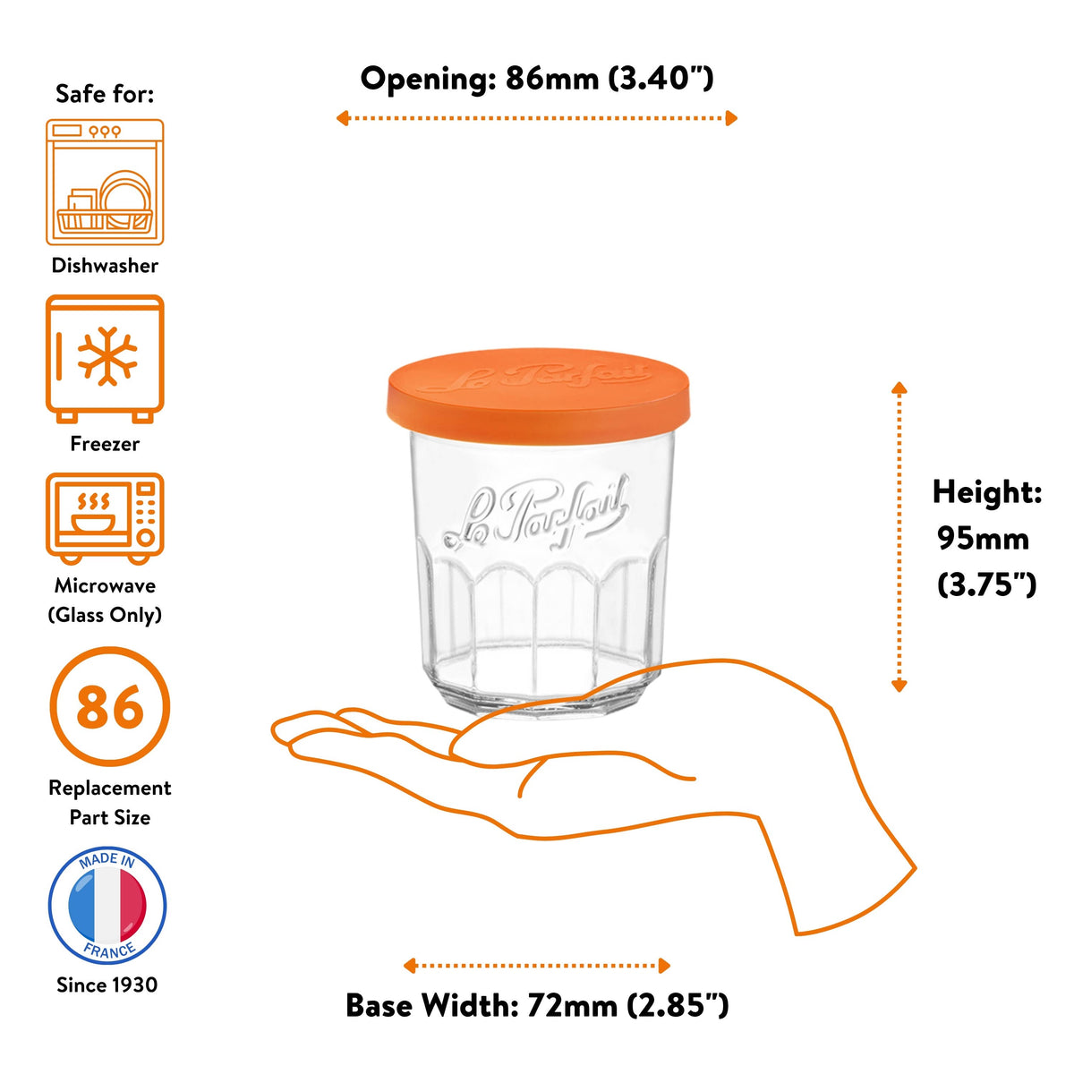 11oz French Glass with Cover