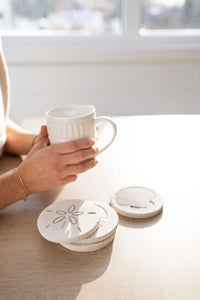 Shoreline Stoneware Coasters