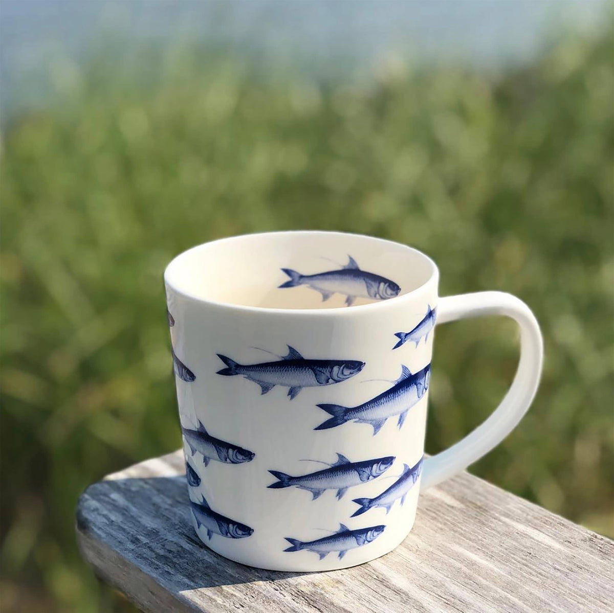 Porcelain School of Fish Mug