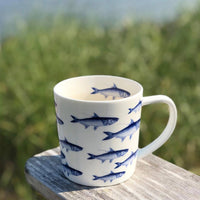 Porcelain School of Fish Mug