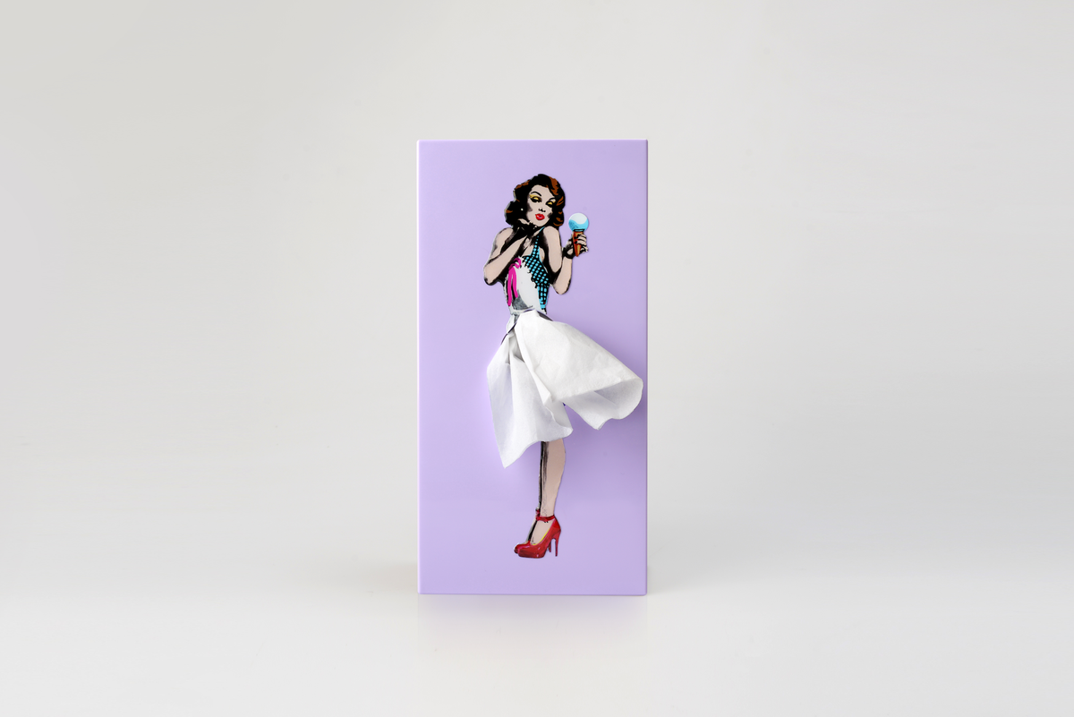Flying Skirt Tissue Box