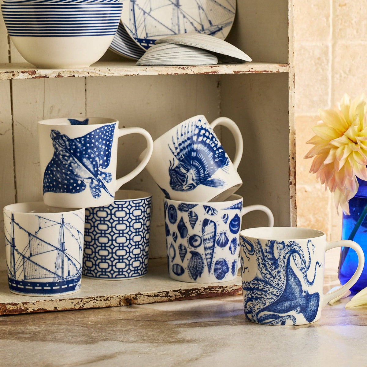 Porcelain Ray Stingray Mug