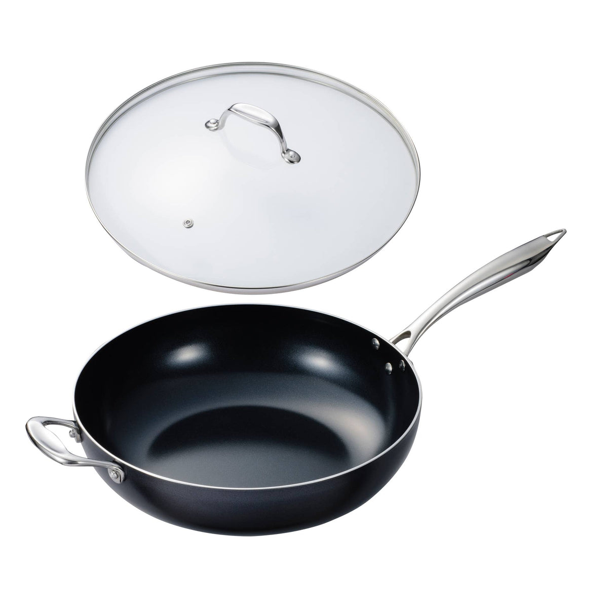 12.5" Ceramic NS Wok w/Lid