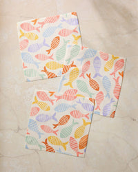 Geometry Dish Cloths Flip Fish