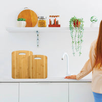 2pc Bamboo Board Set Striped