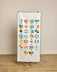 Geometry Beach Towel Flags