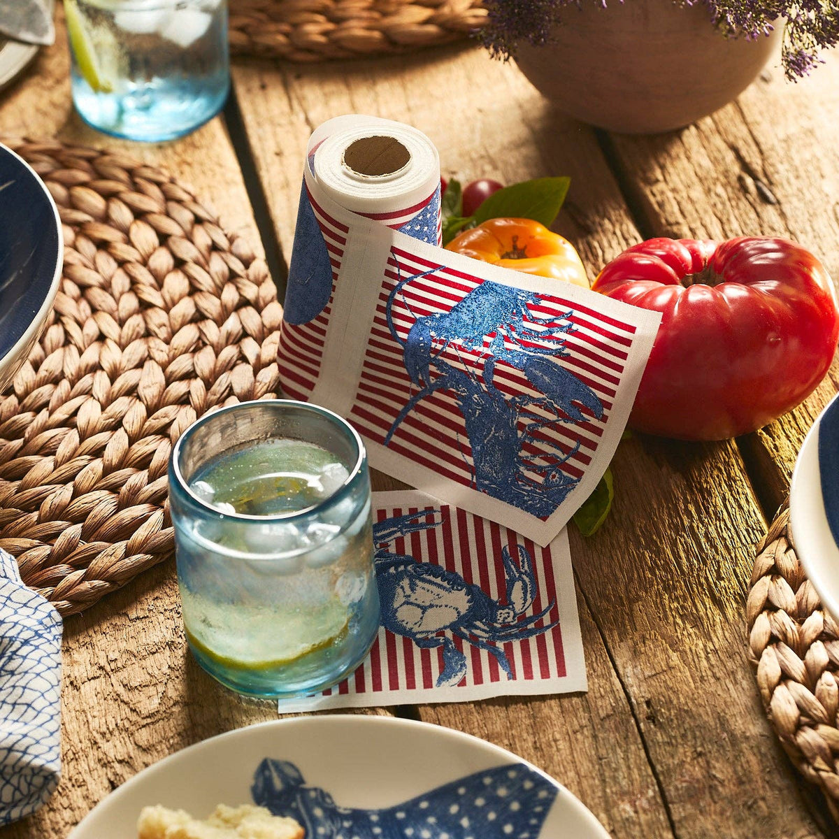 Seaside Cocktail Napkin Roll