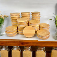 Bamboo Mason Jar Lid
