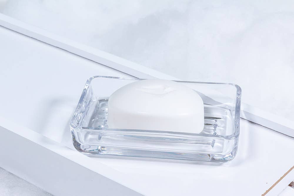 Classic Simple Soap Dish Glass