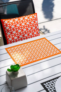 Breeze Block Placemat Orange