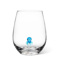 Stemless w/Glass Octopus Icon