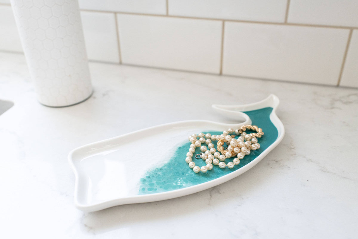Ceramic Resin Whale Tray