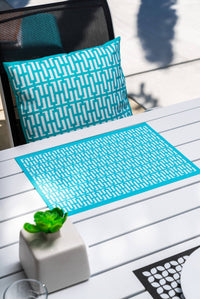 Breeze Block Placemat Turq
