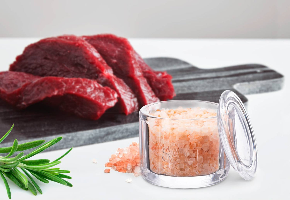 Embossed Salt Cellar & Lid