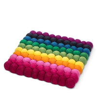8" Square Pom Pom Trivet