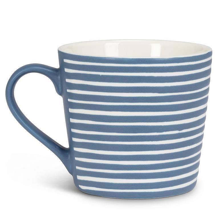 13oz Mug Graphic Stripes Blue
