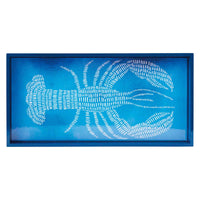 Indigo Lobster 10x20 Art Tray