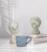 13oz Mug Graphic Stripes Blue
