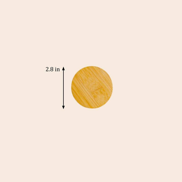 Bamboo Mason Jar Lid