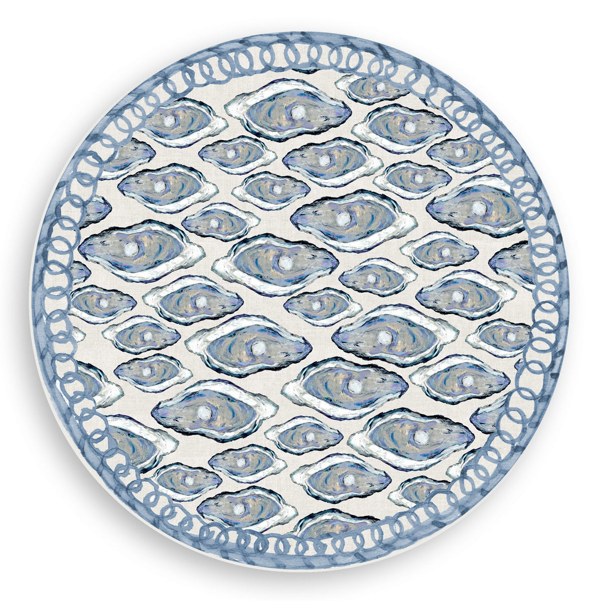 Blue Oyster Vinyl Placemats