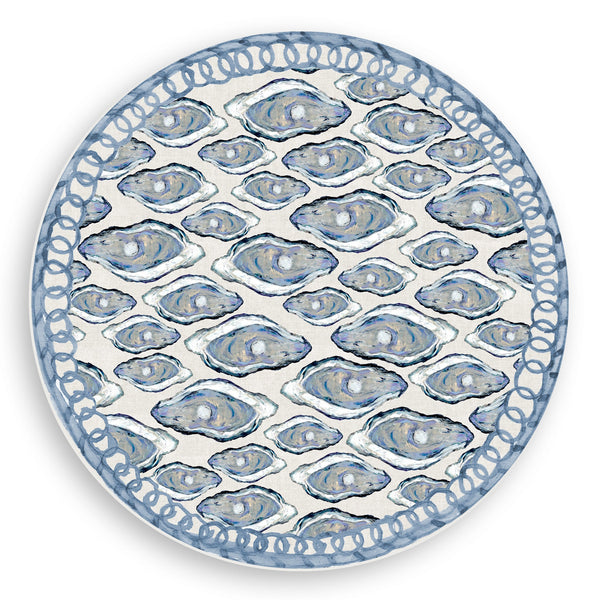 Blue Oyster Vinyl Placemats
