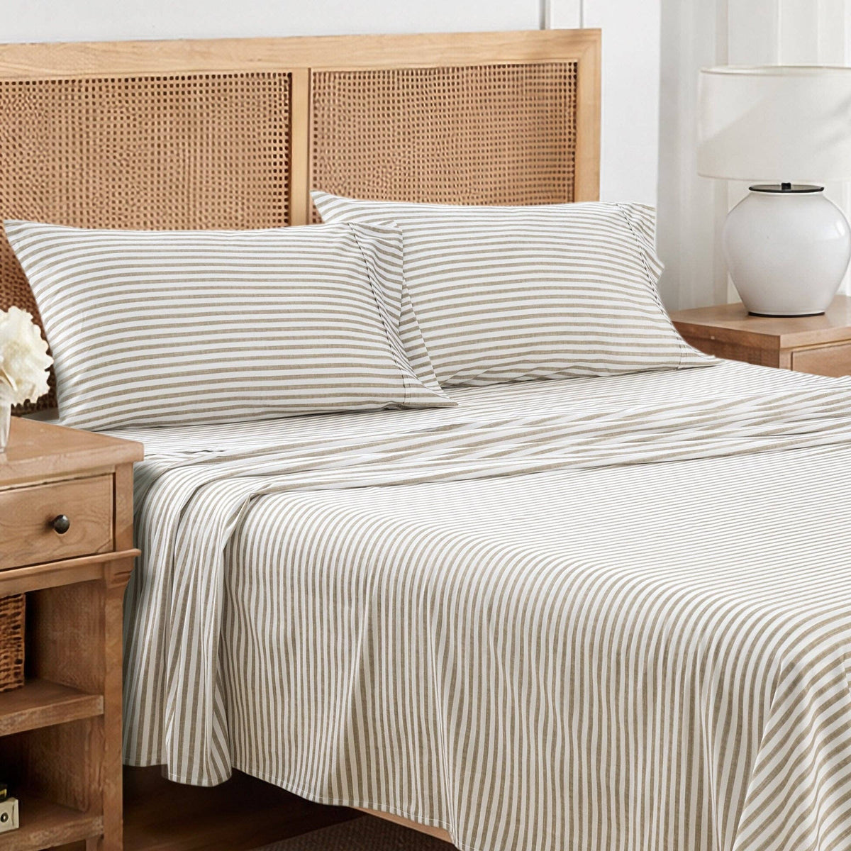Sateen Sheet Set Martha Stripe