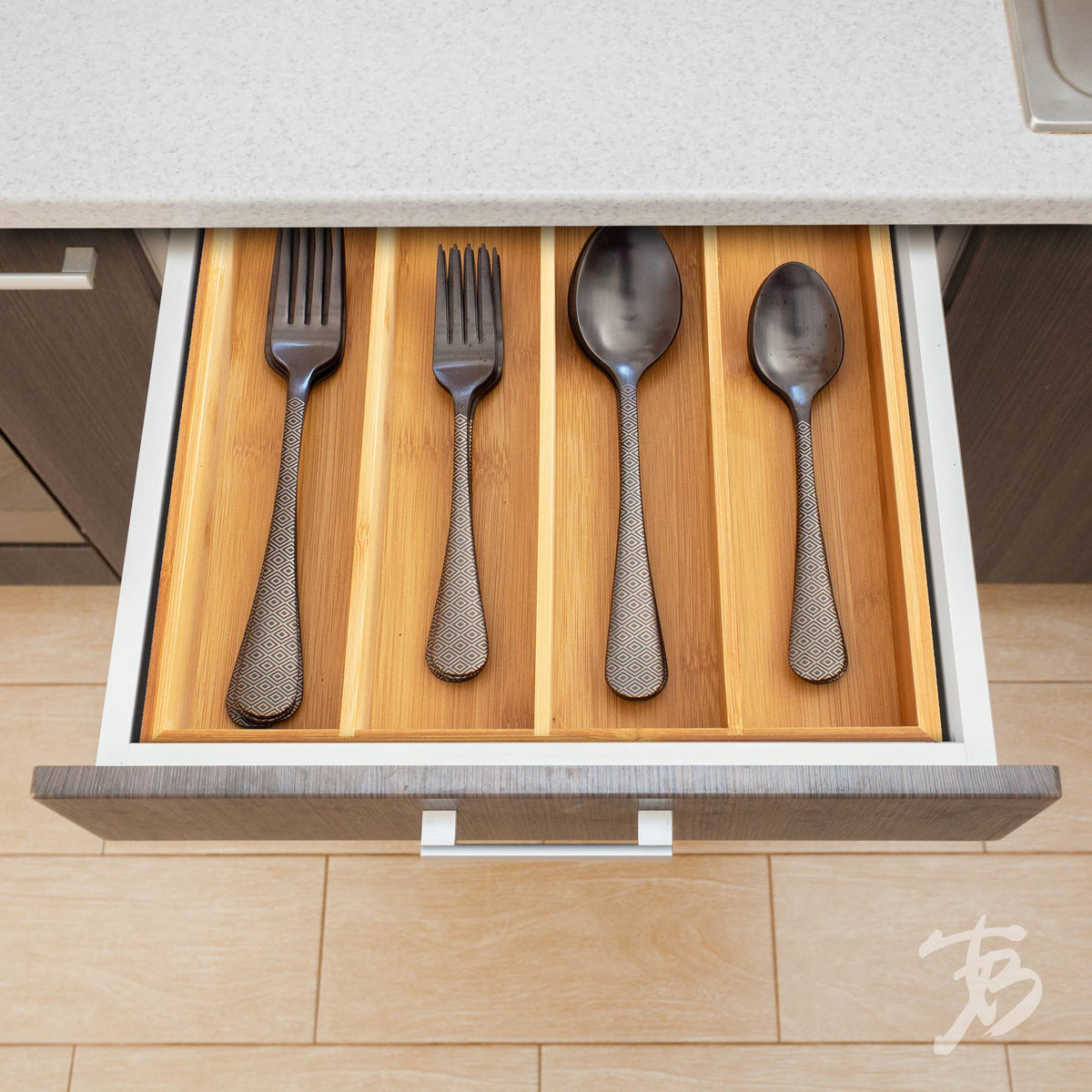 Flatware Organizer Bamboo