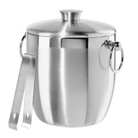 Double Wall Ice Bucket w/Tongs