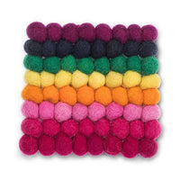 8" Square Pom Pom Trivet