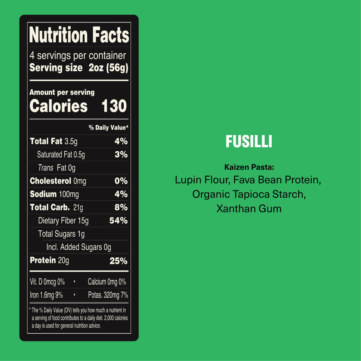 Kaizen Fusilli Protein Pasta